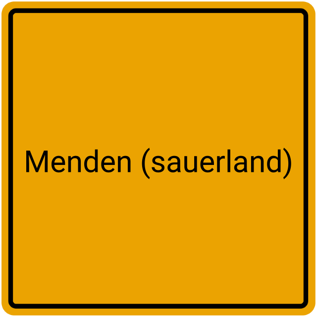 Meldebestätigung Menden (Sauerland)